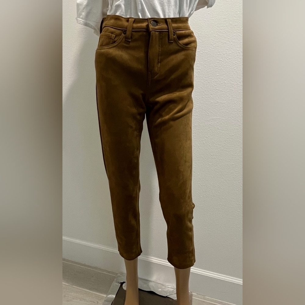 Banana Republic Faux Suede High Rise Cropped Pants Size 2/26P NWT